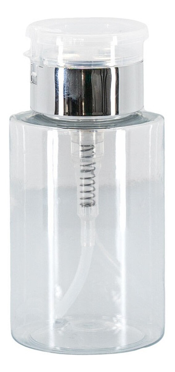 Butelka z pompką silver