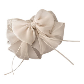 Tiulowa spinka do włosów beżowa sp325b