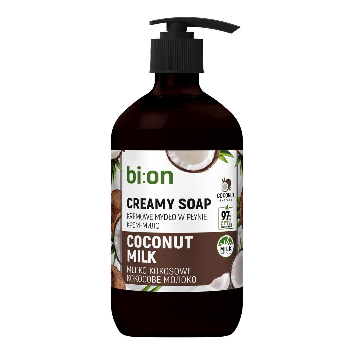 Bio Naturell Kremowe mydło w płynie z pompką Kokosowe 473ml