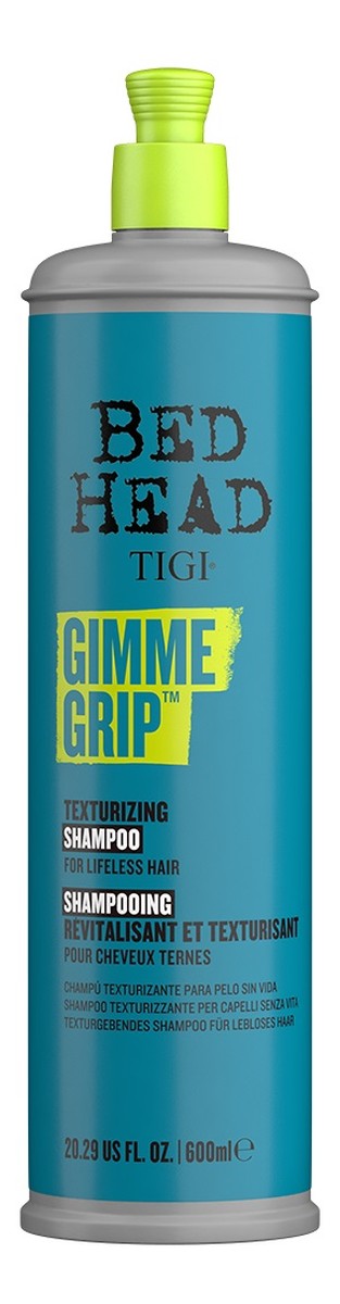 Bed head gimme grip texturizing shampoo szampon modelujący do włosów