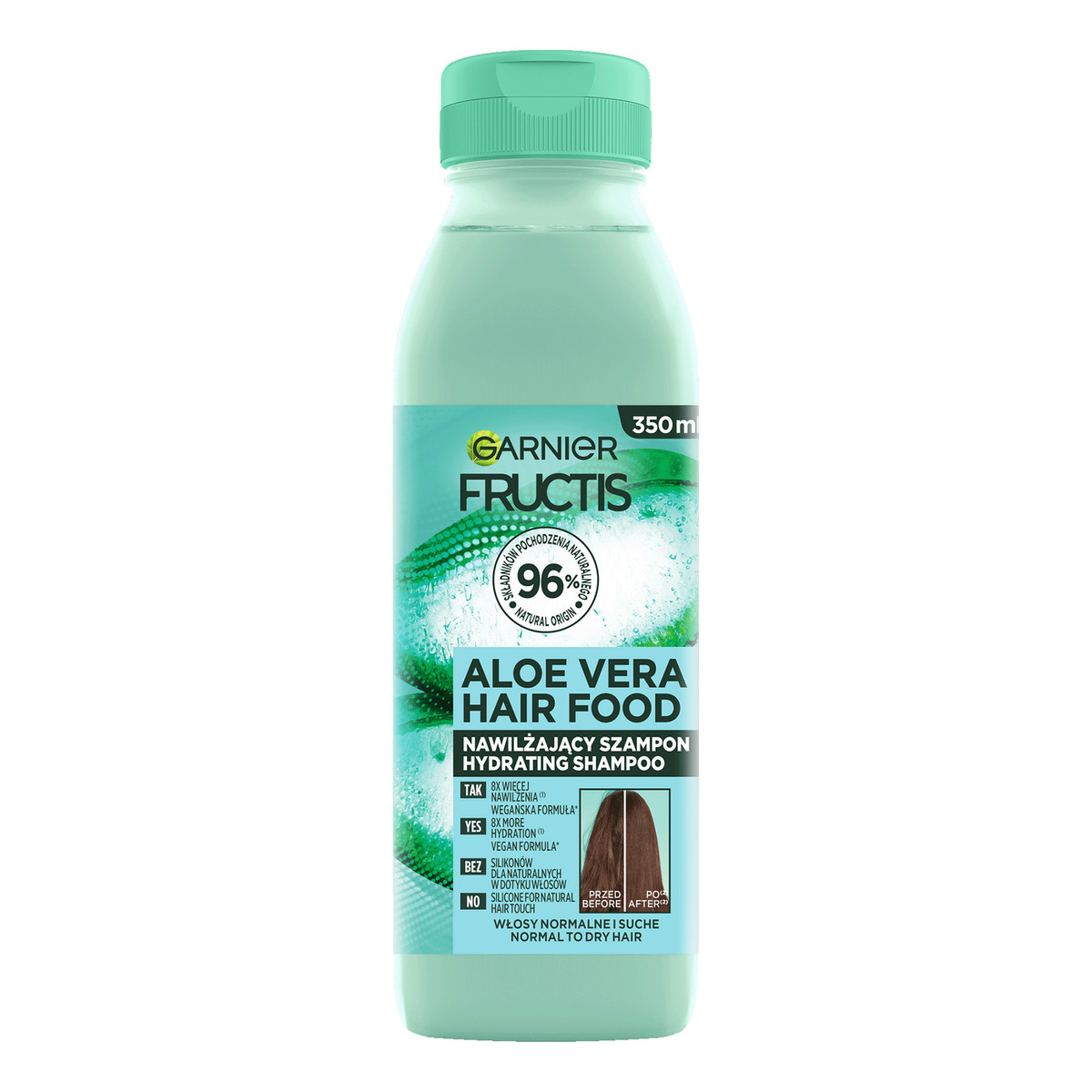 Garnier Fructis Aloe Hair Food Szampon nawilżający do włosów normalnych i suchych 350ml