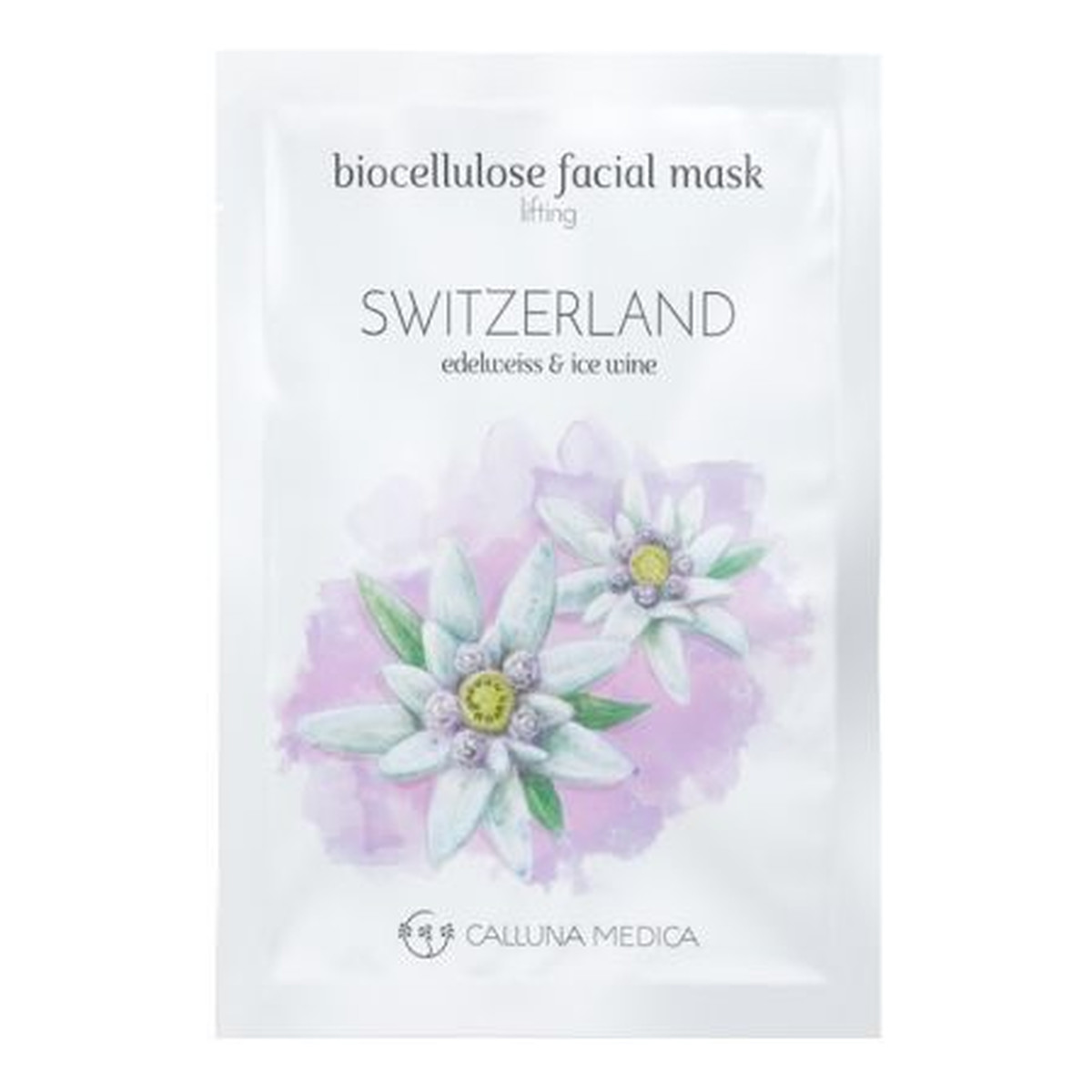 Calluna Medica Switzerland Lifting Biocellulose Facial Mask liftingująca maseczka z biocelulozy Edelweiss & Ice Wine 12ml