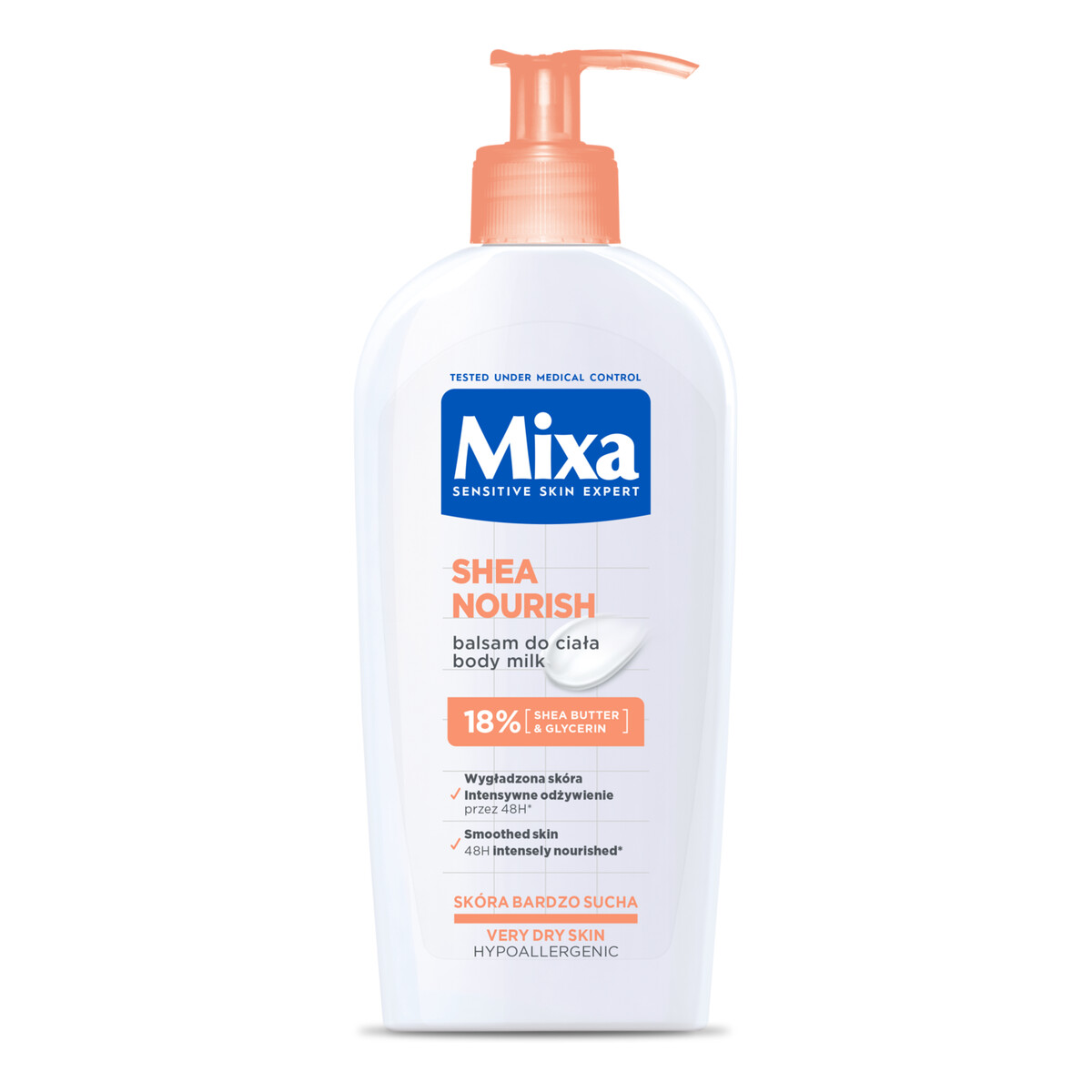 Mixa Intensywna Pielęgnacja Suchej Skóry Intensywne Odżywienie Bogate Mleczko Do Ciała 2x400ml