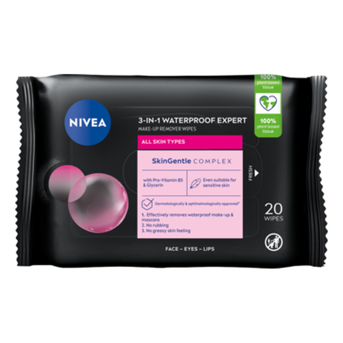 Nivea MicellAIR Waterproof Expert chusteczki oczyszczające