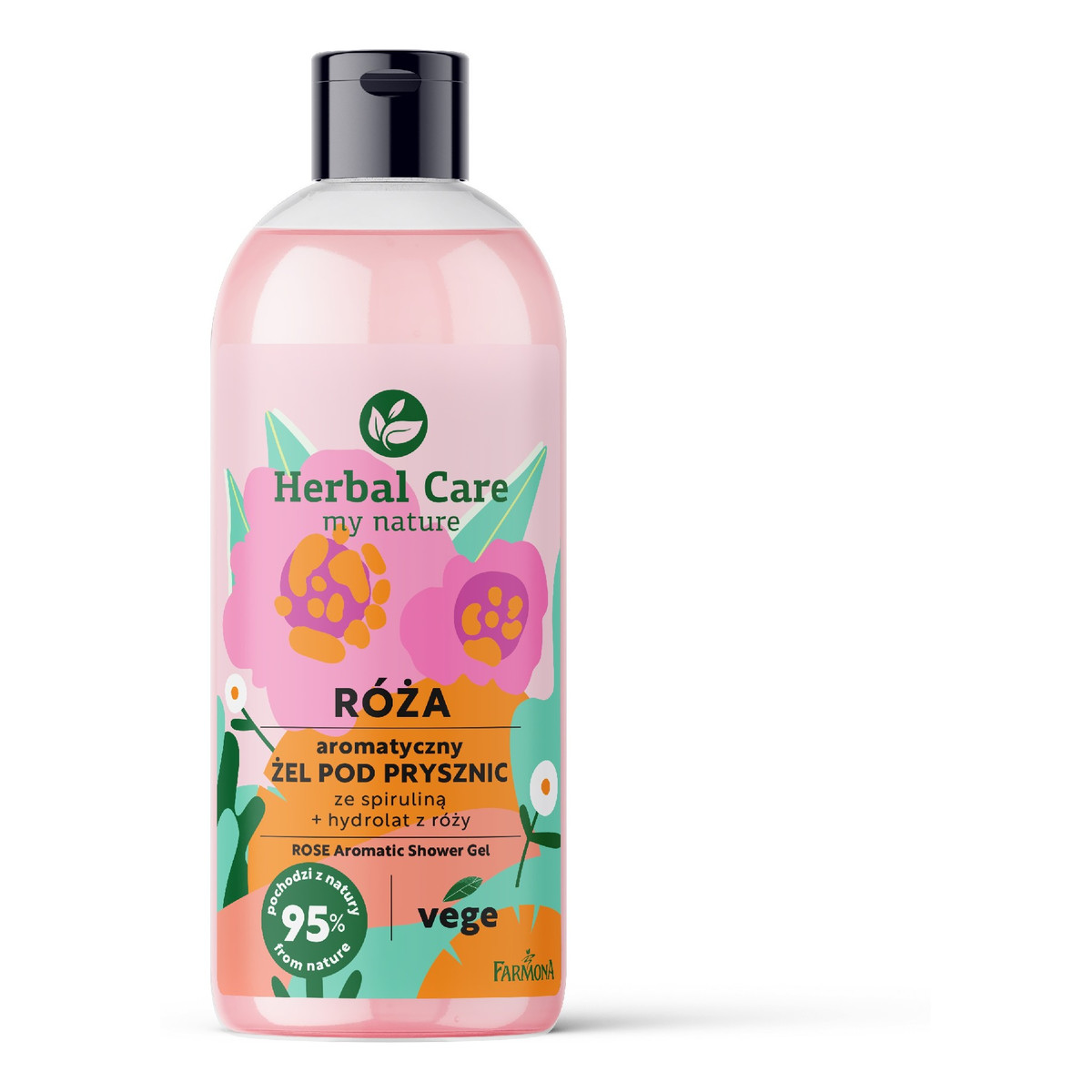 Farmona Herbal care aromatyczny Żel pod prysznic ze spiruliną-róża 500ml