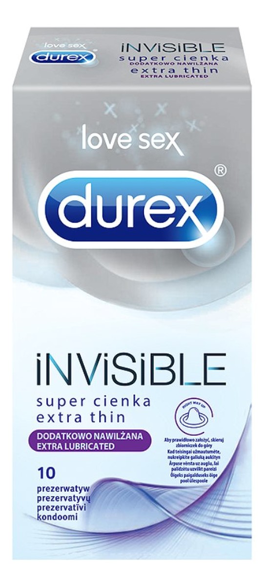 Dodatkowo nawilżane Prezerwatywy 10 sztuk