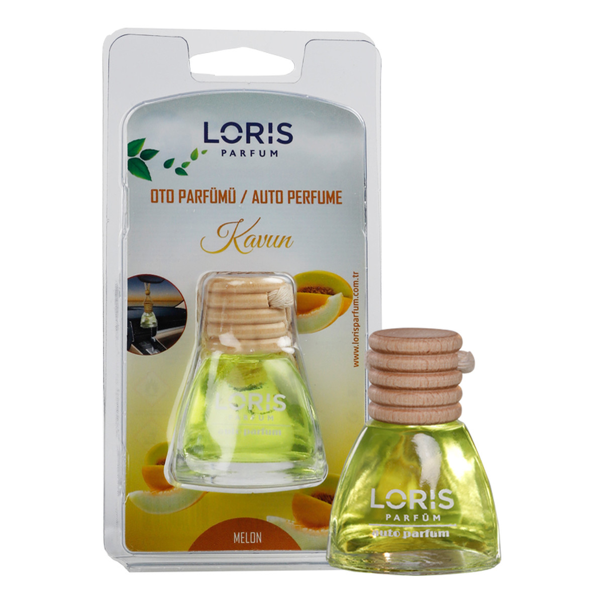 Loris Auto perfume zawieszka zapachowa do samochodu melon 10ml