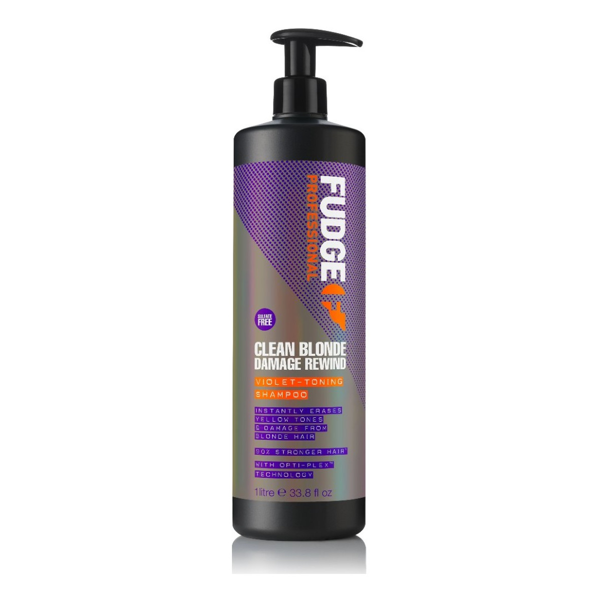 Fudge Clean blonde damage rewind violet-toning shampoo szampon regenerujący i tonujący włosy blond 1000ml