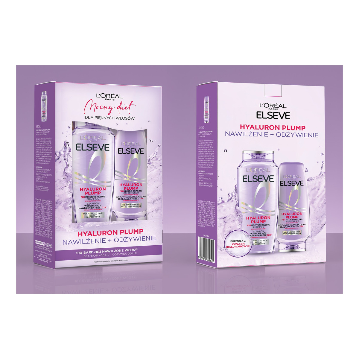 L'Oreal Paris LOR ELSEVE Zestaw hyaluron plump szamp+odżywka