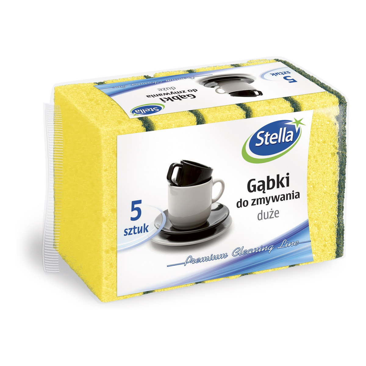 Stella Gąbki do zmywania duże -5szt