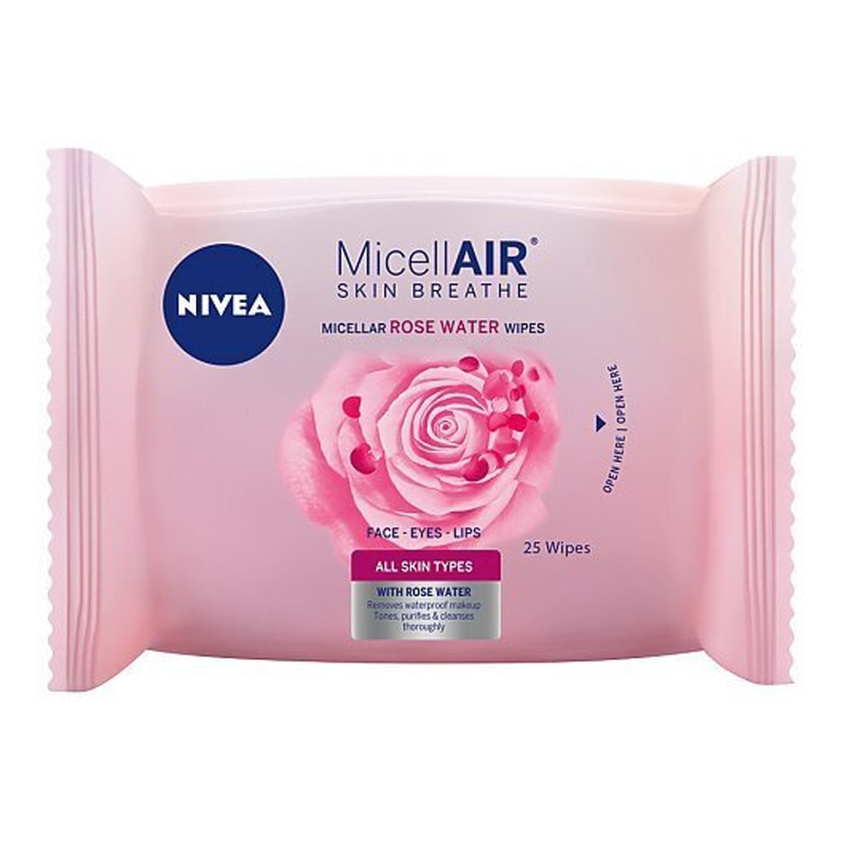 Nivea MicellAir Skin Breathe Rose Water Wipes chusteczki do demakijażu