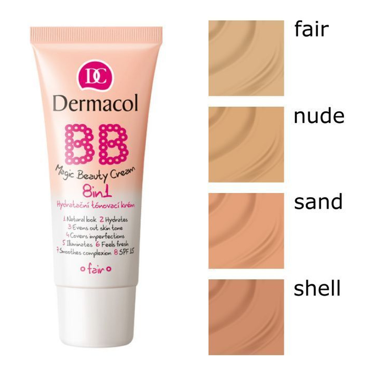 Dermacol BB Magic Beauty tonujący krem nawilżający 8w1 30ml