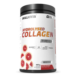 Hydrolysed collagen type i iii suplement diety w proszku blood orange