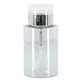 Butelka z pompką silver