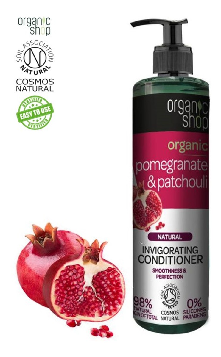 Balsam orzeźwiający do włosów Organiczny Granat & Paczula