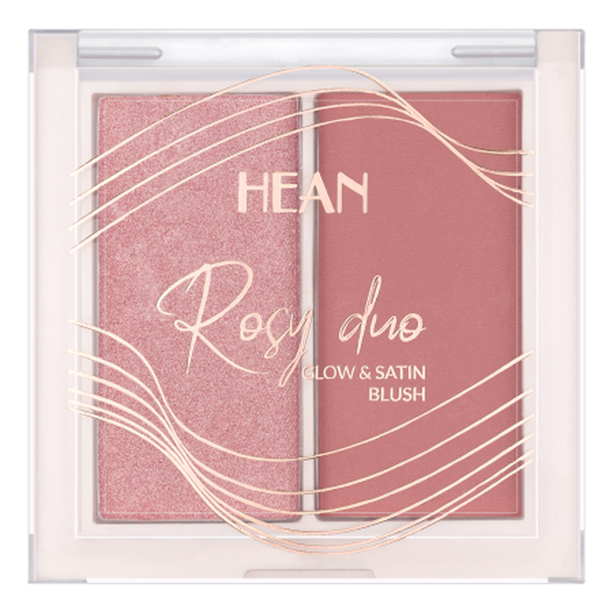 Hean Rosy Duo Paletka Róży Glow & Satin Blush 6g