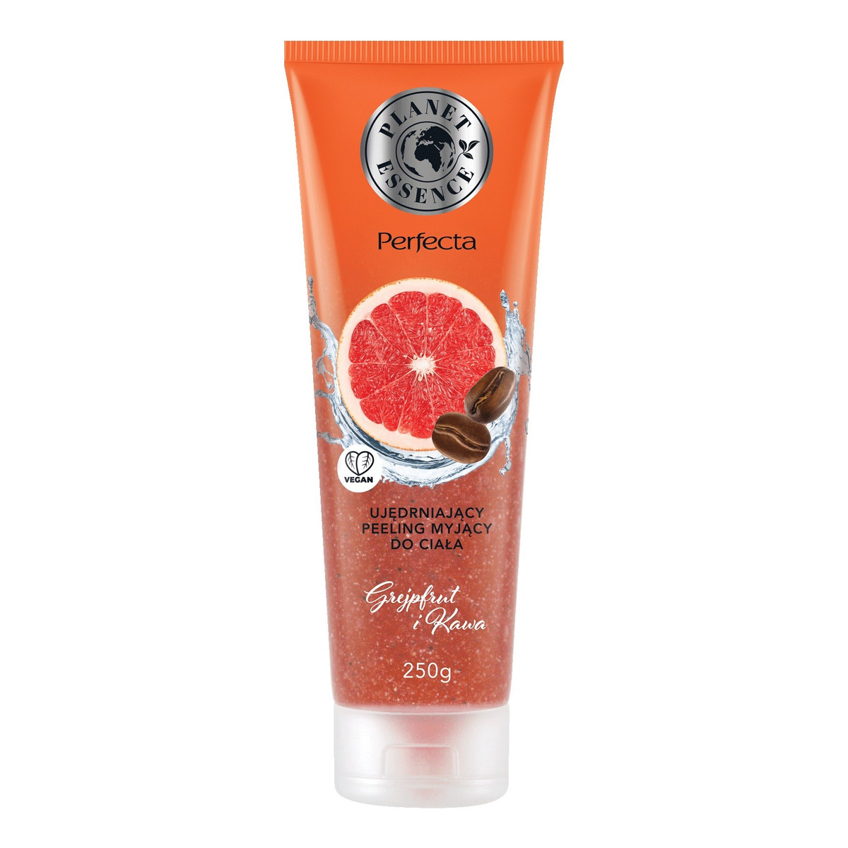 Perfecta Planet Essence Ujędrniający Peeling myjący do ciała - Grefpfruit i Kawa 250g