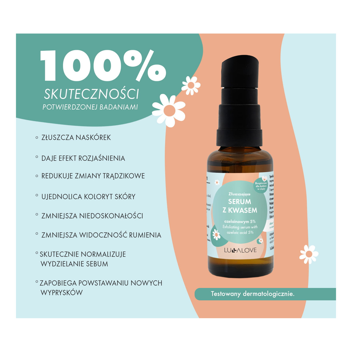 Lullalove Złuszczające serum z kwasem azelainowym 5% 30ml