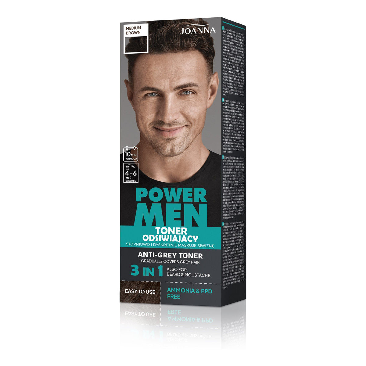 Joanna Power men toner odsiwiający 03 medium brown 80g