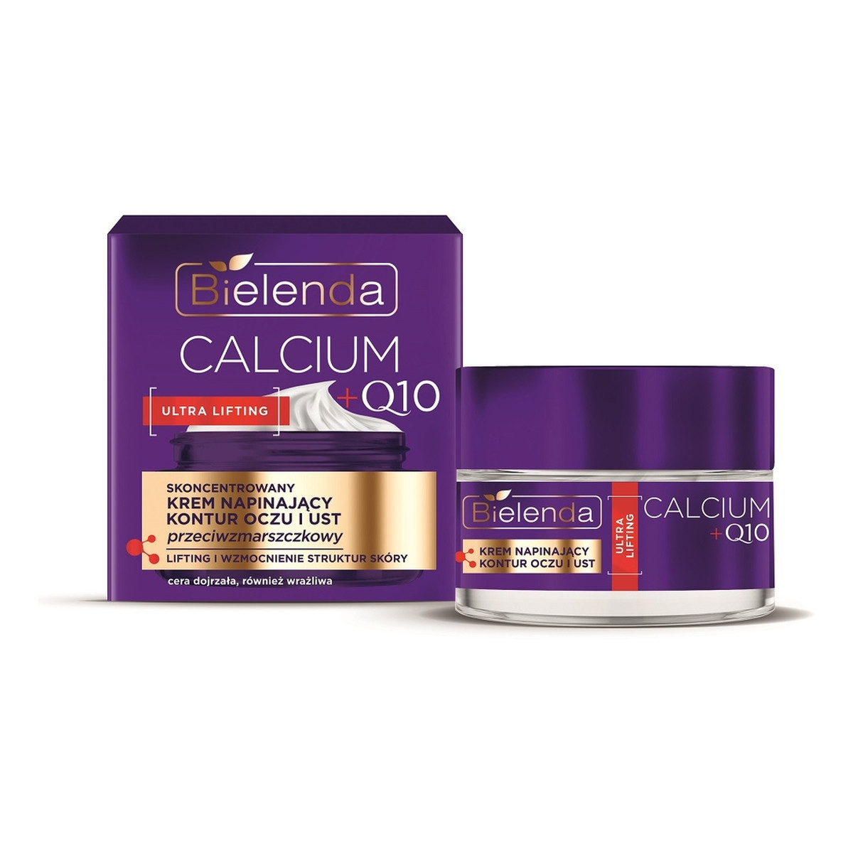 Bielenda Calcium + Q10 skoncentrowany Krem napinający kontur oczu i ust przeciwzmarszczkowy 15ml