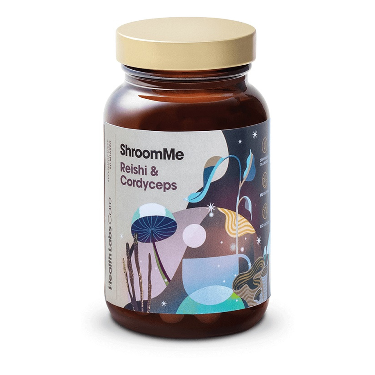 HealthLabs Shroomme reishi & cordyceps suplement diety 90 porcji