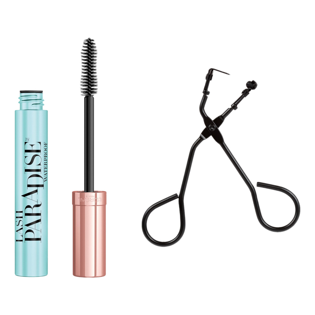 Loreal Paradise Extatic Wodoodporny Pogrubiający Tusz Do Rzęs Czarny + Donegal Zalotka japońska