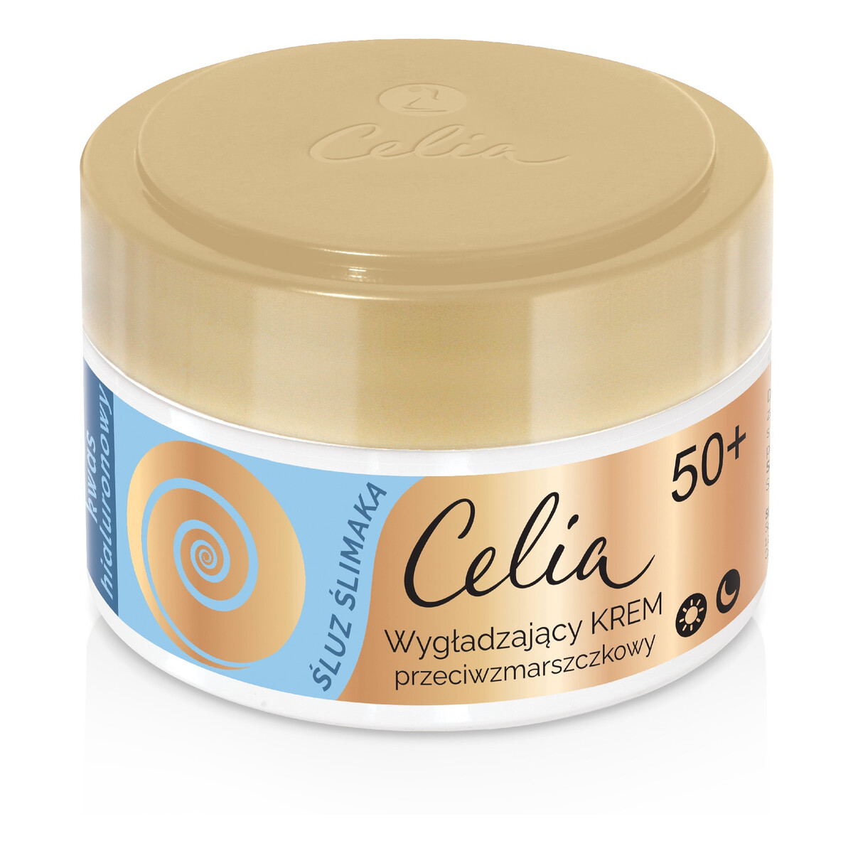 Celia Śluz Ślimaka Wygładzający krem przeciwzmarszczkowy z kwasem hialuronowym 50+ 50ml