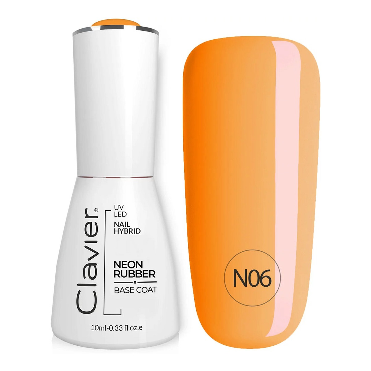 Clavier Luxury neon rubber base kolorowa baza kauczukowa 10ml