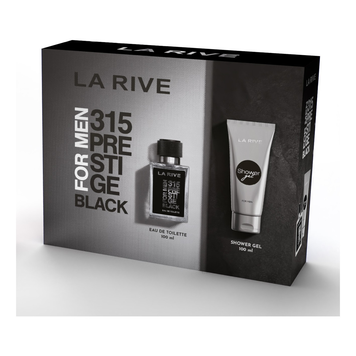 La Rive Man Zestaw prezentowy 315 prestige black (woda toaletowa 100 ml + żel pod prysznic 100 ml)