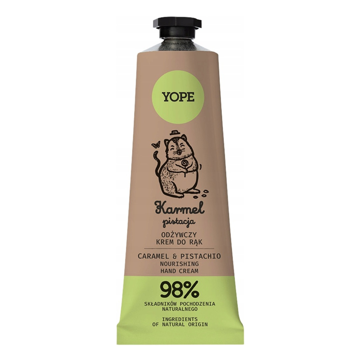 Yope Naturalny odżywczy krem do rąk Karmel & pistacja 50ml