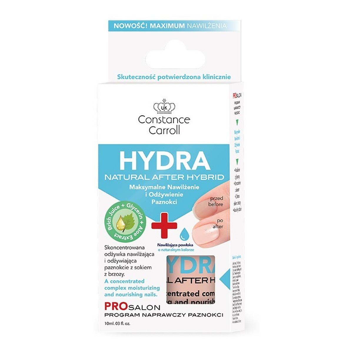 Constance Carroll Nail Care Odżywka do paznokci Hydra Natural After Hybrid 10ml