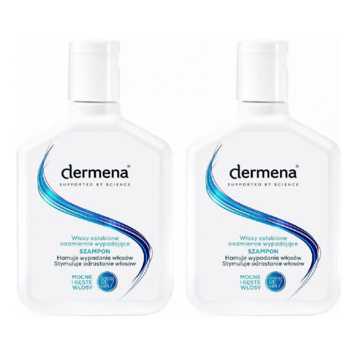 Dermena Supported By Science Szampon hamujący wypadanie włosów Duo 200ml