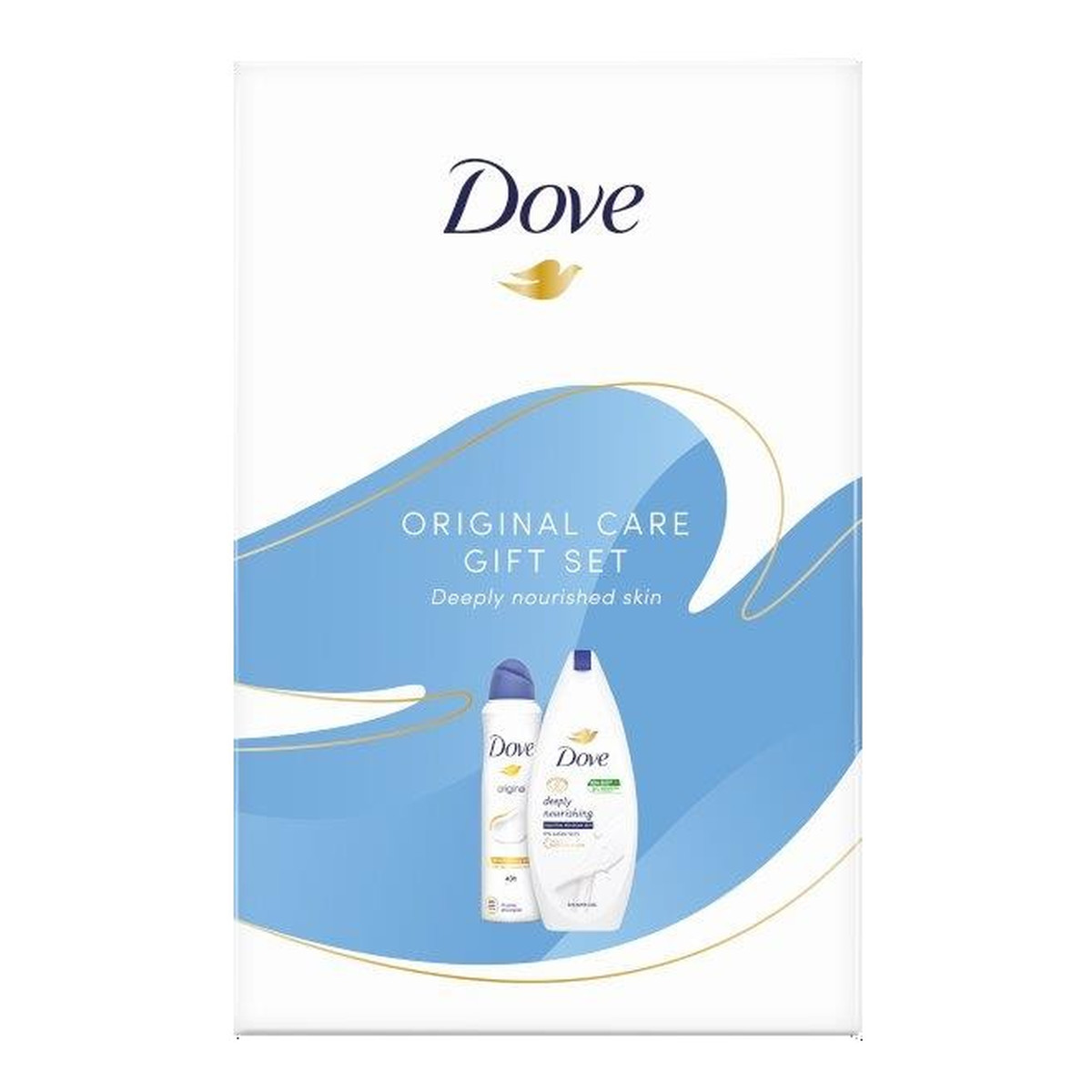 Dove Original Care Zestaw prezentowy żel pod prysznic + deo spray