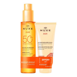 zestaw olejek do opalania twarzy i ciała SPF50 150ml + balsam po opalaniu 100ml