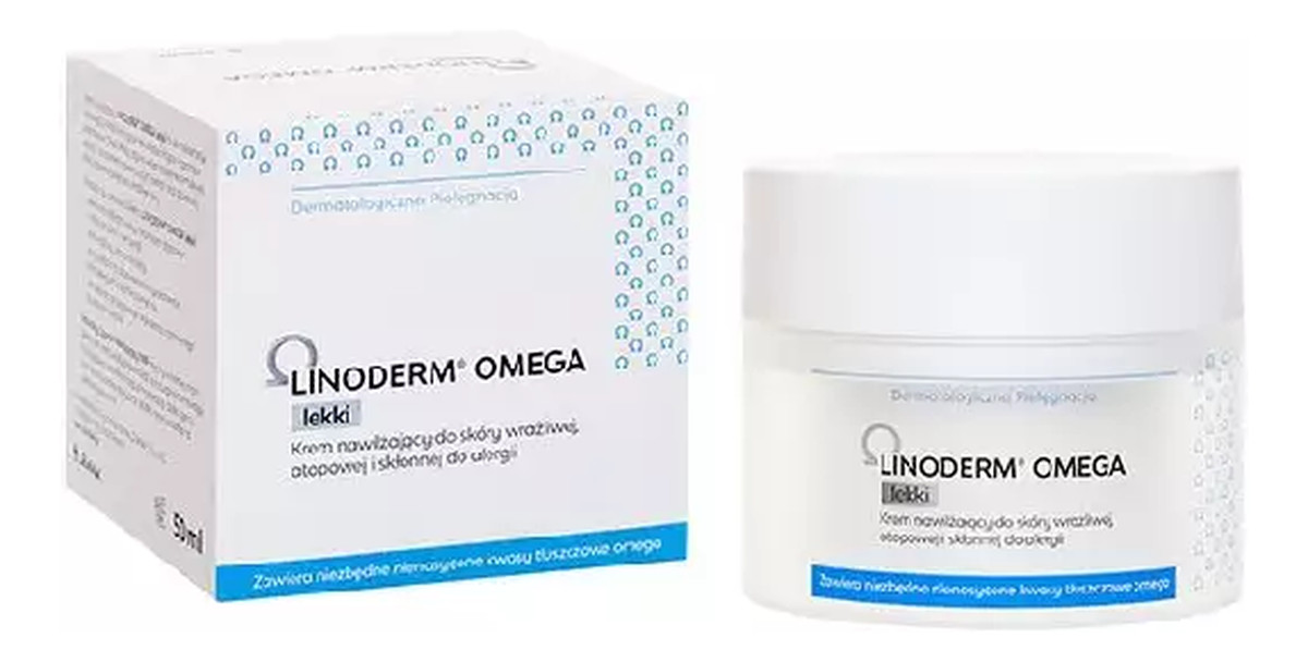 Omega Krem lekki nawilżający do skóry wrażliwej atopowej i skłonnej do alergii