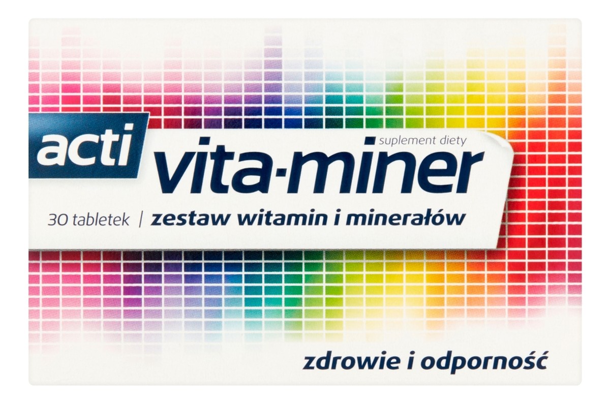 Zestaw witamin i minerałów suplement diety 30 tabletek