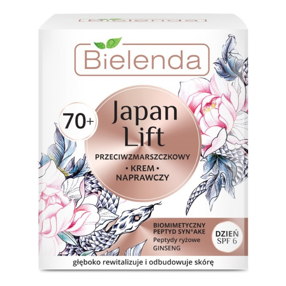 Bielenda Japan Lift 70+ naprawczy przeciwzmarszczkowy Krem do twarzy 50ml
