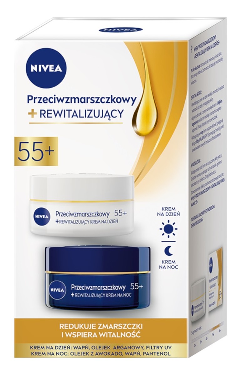 Krem na dzień i krem na noc 55+ 2x