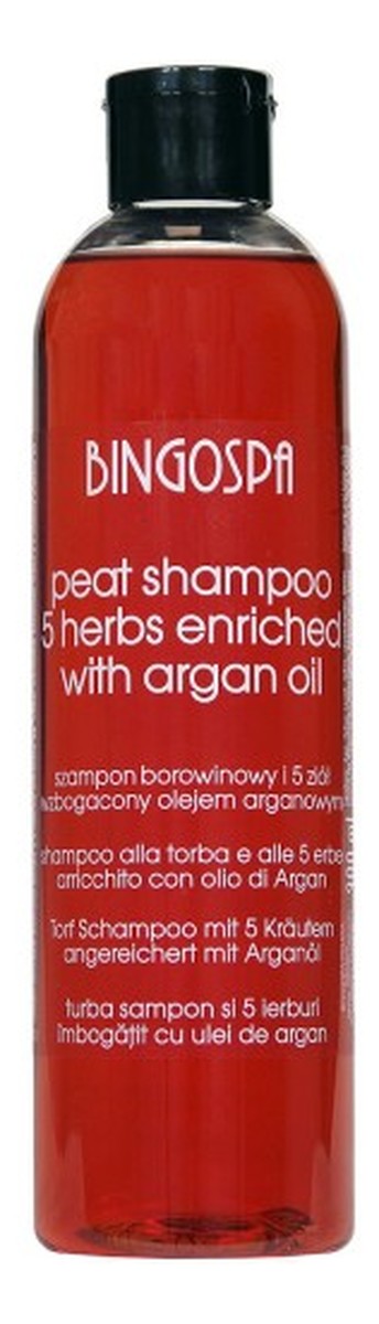 Szampon borowinowy 5 Ziół Wzbogacony Olejem Arganowym