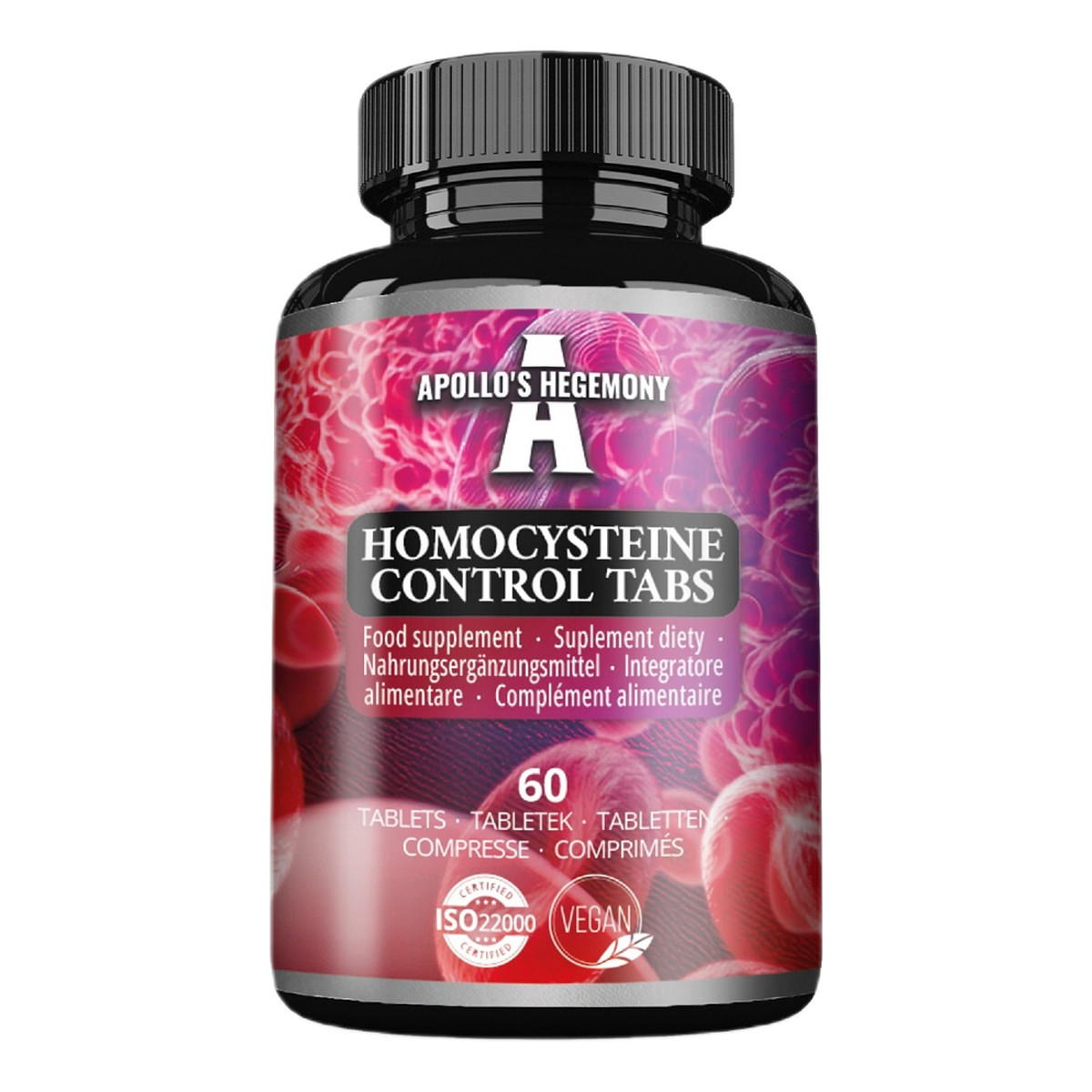 Apollo's Hegemony Homocysteine Control Tabs suplement diety 60 Kapsułek