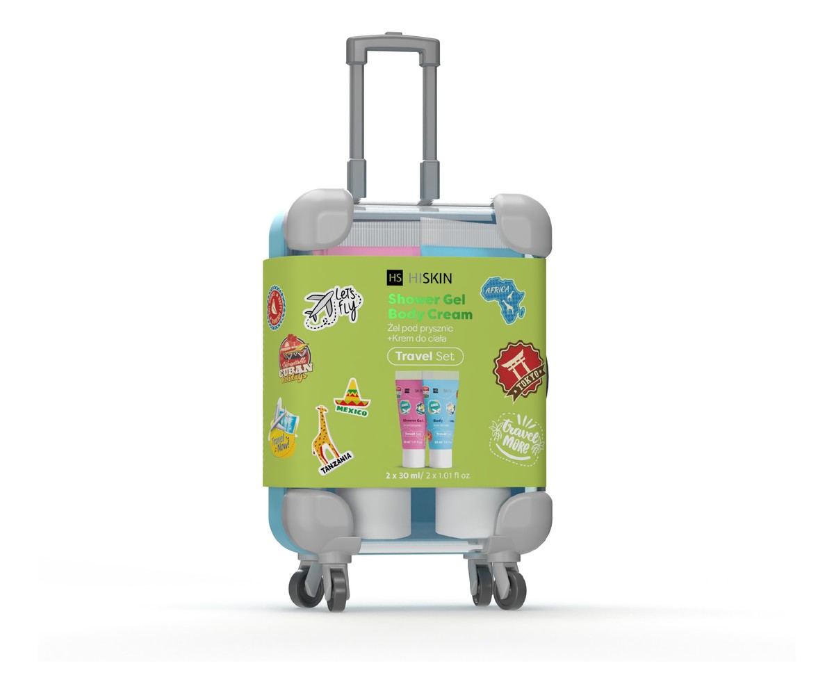 Zestaw podróżny w mini walizce