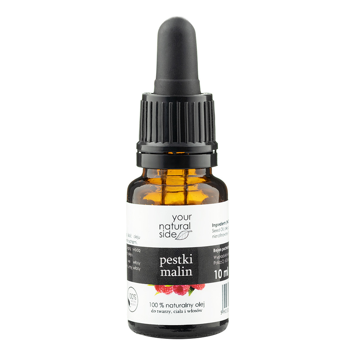 Your Natural Side Naturalny 100% olej z pestek malin zimnotłoczony 10ml