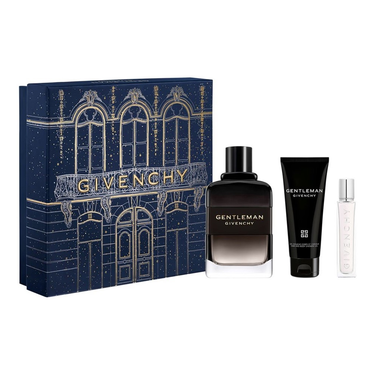 Givenchy Gentleman Boisee Zestaw woda perfumowana spray 100ml + żel pod prysznic 75ml + woda perfumowana spray 12.5ml