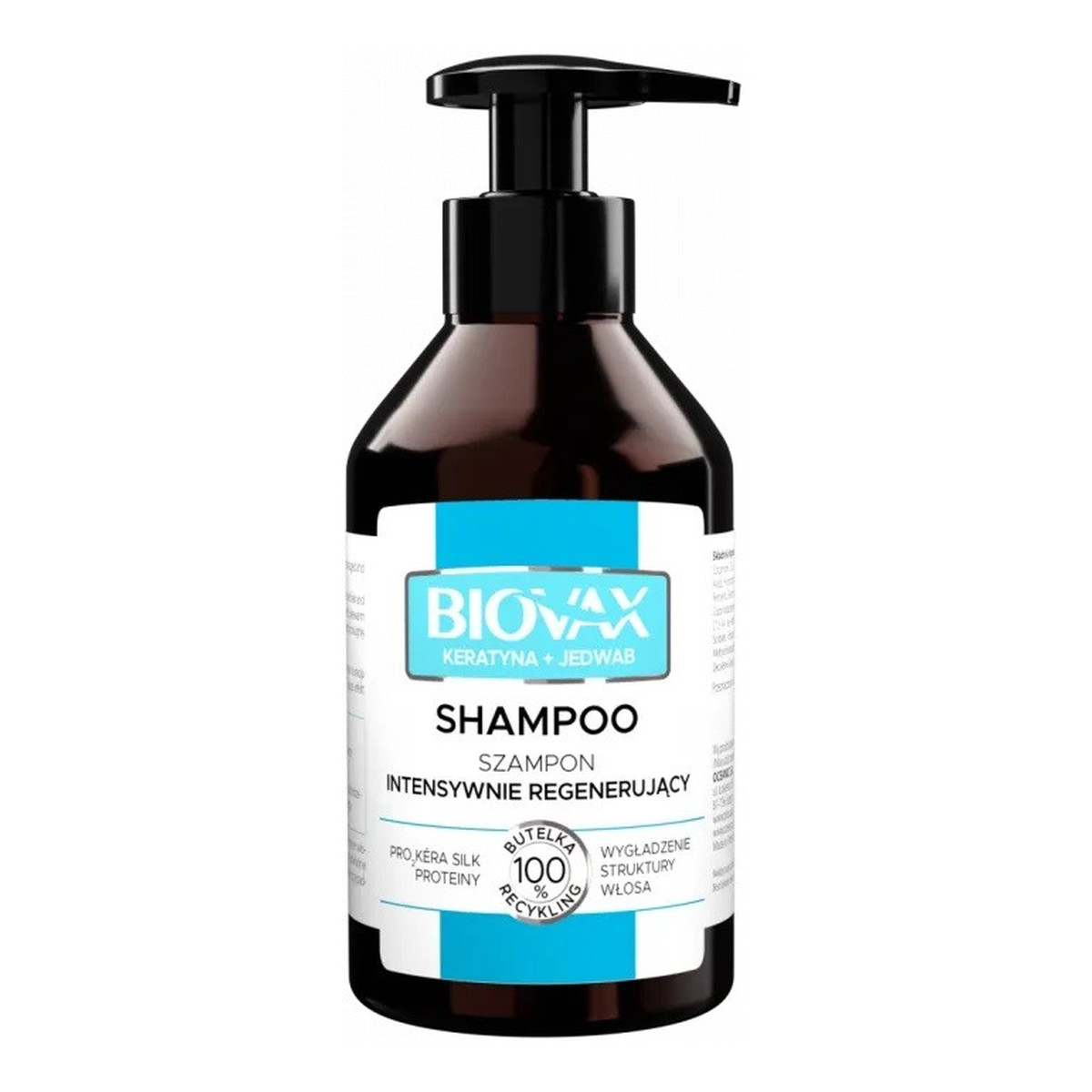 Lbiotica / Biovax Biovax Szampon intensywnie regenerujący - Keratyna + Jedwab 200ml
