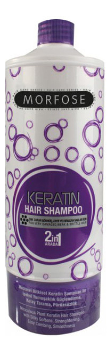 2in1 keratynowy szampon odbudowujący zniszczone włosy