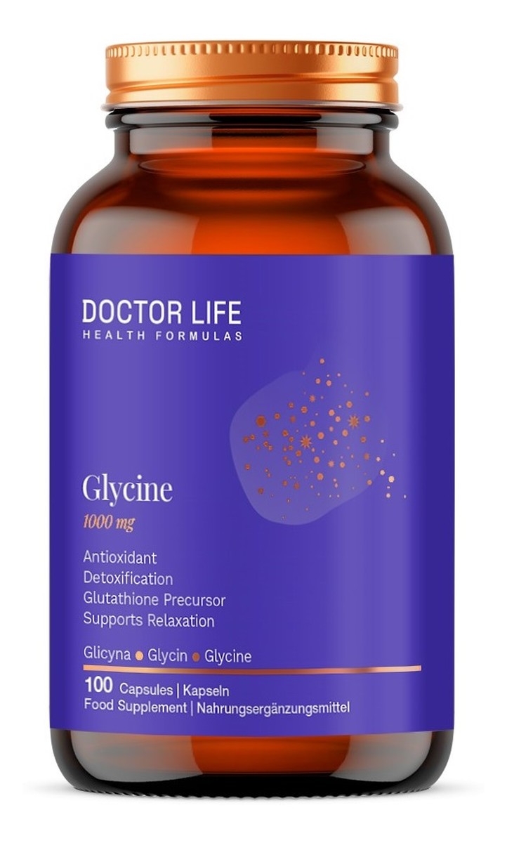 Doctor life_glycine 1000mg suplement diety 100 kapsułek