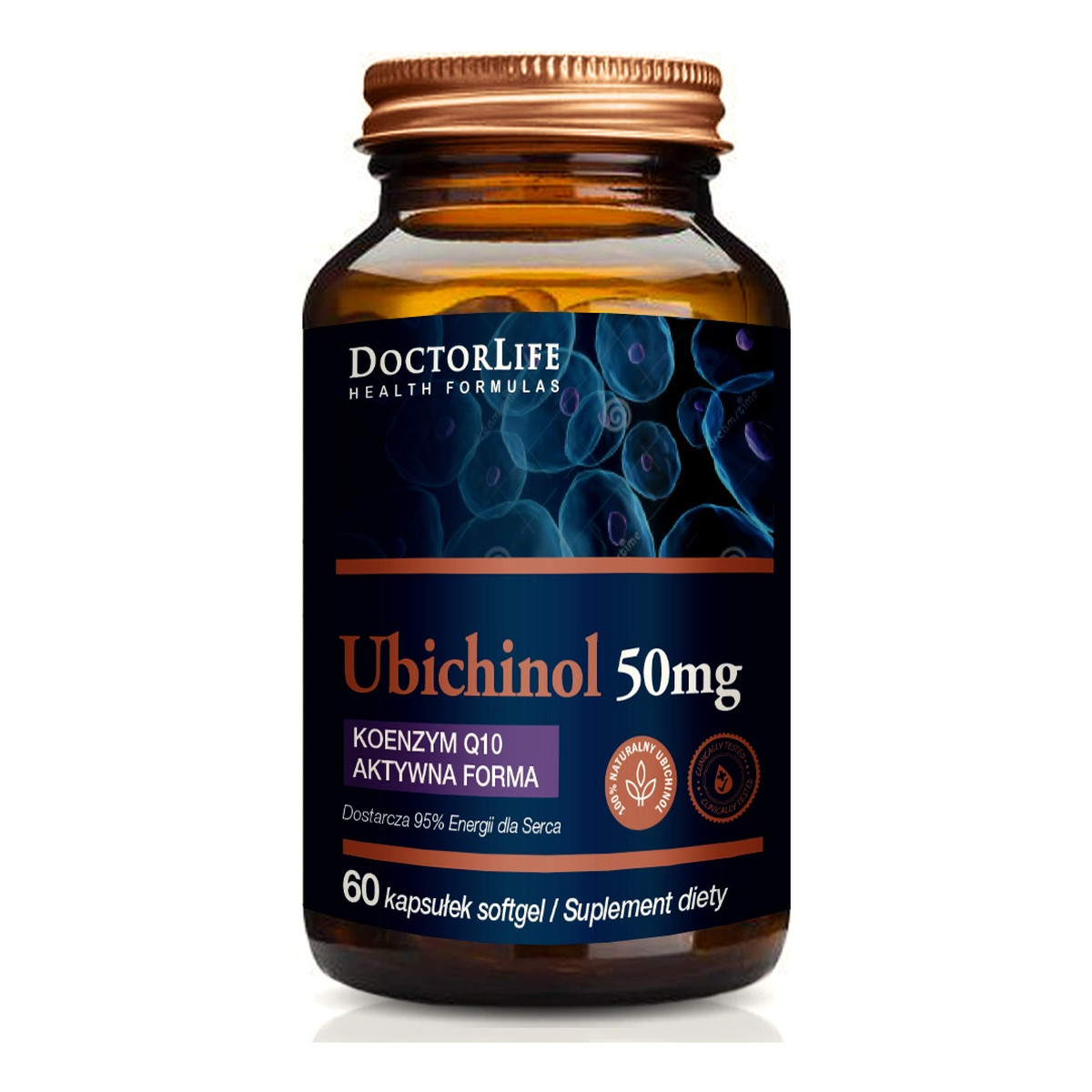 Doctor Life Ubichinol koenzym q10 aktywna forma 50mg suplement diety 60 kapsułek