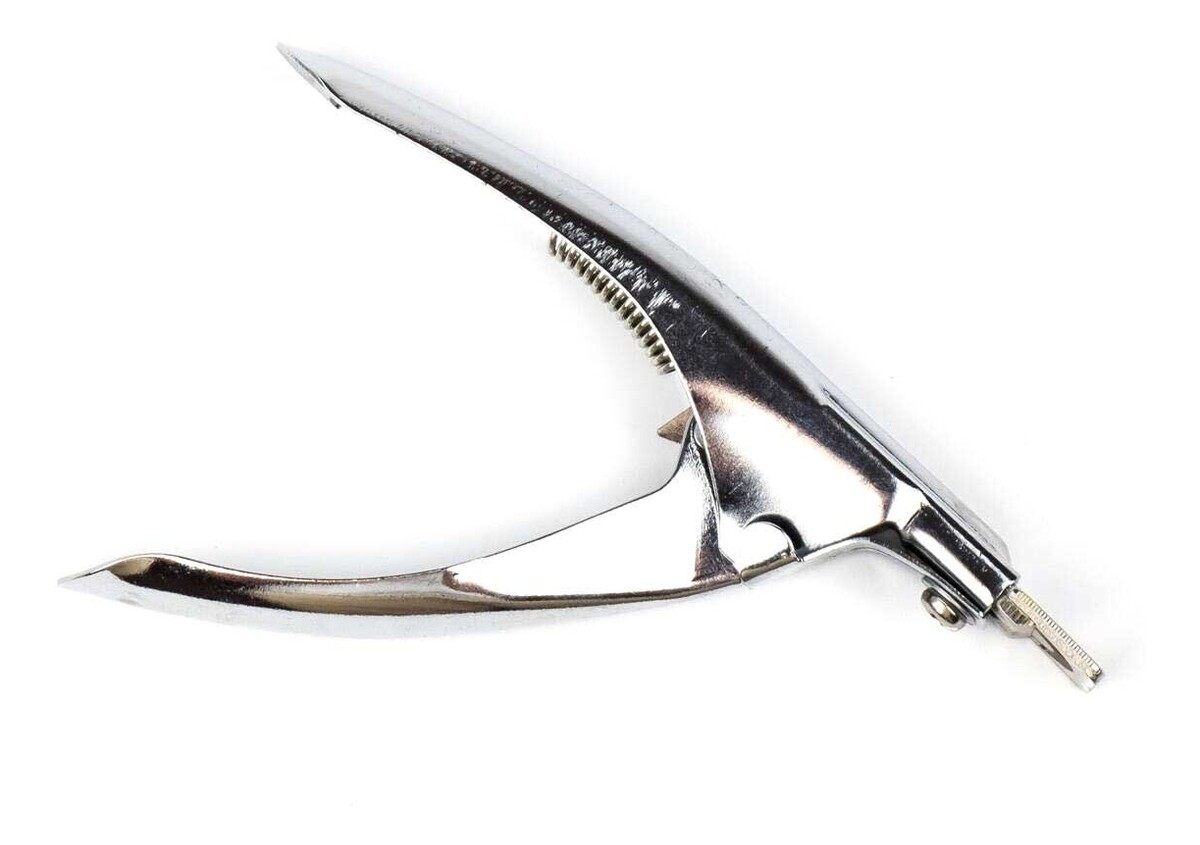 Gilotyna do tipsów ze stali nierdzewnej bez gumki srebrna