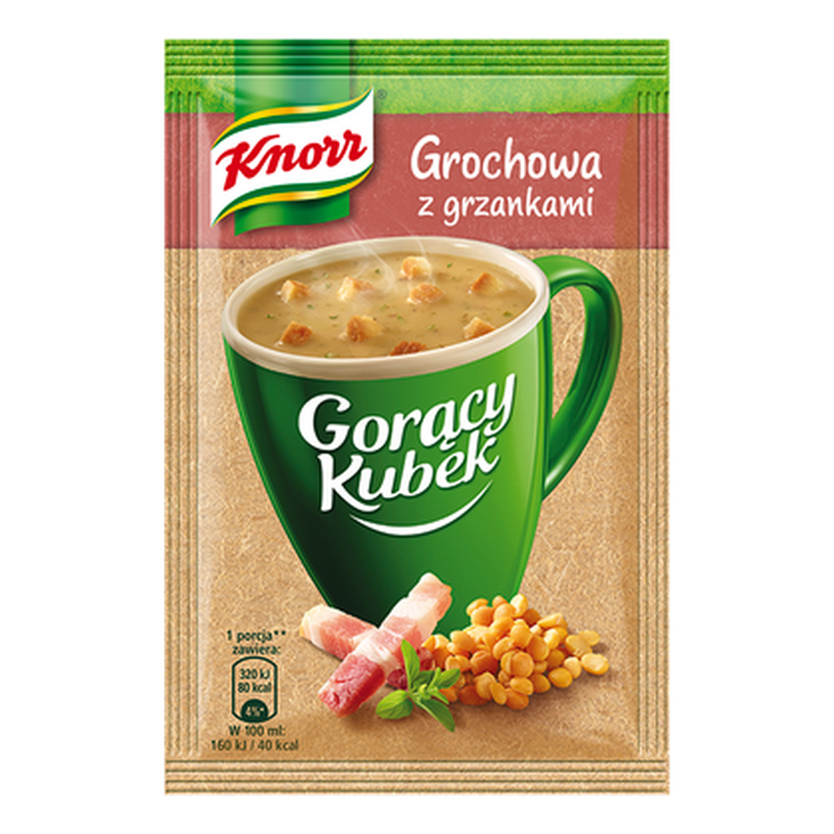 Knorr Gorący Kubek Grochowa z grzankami 21g