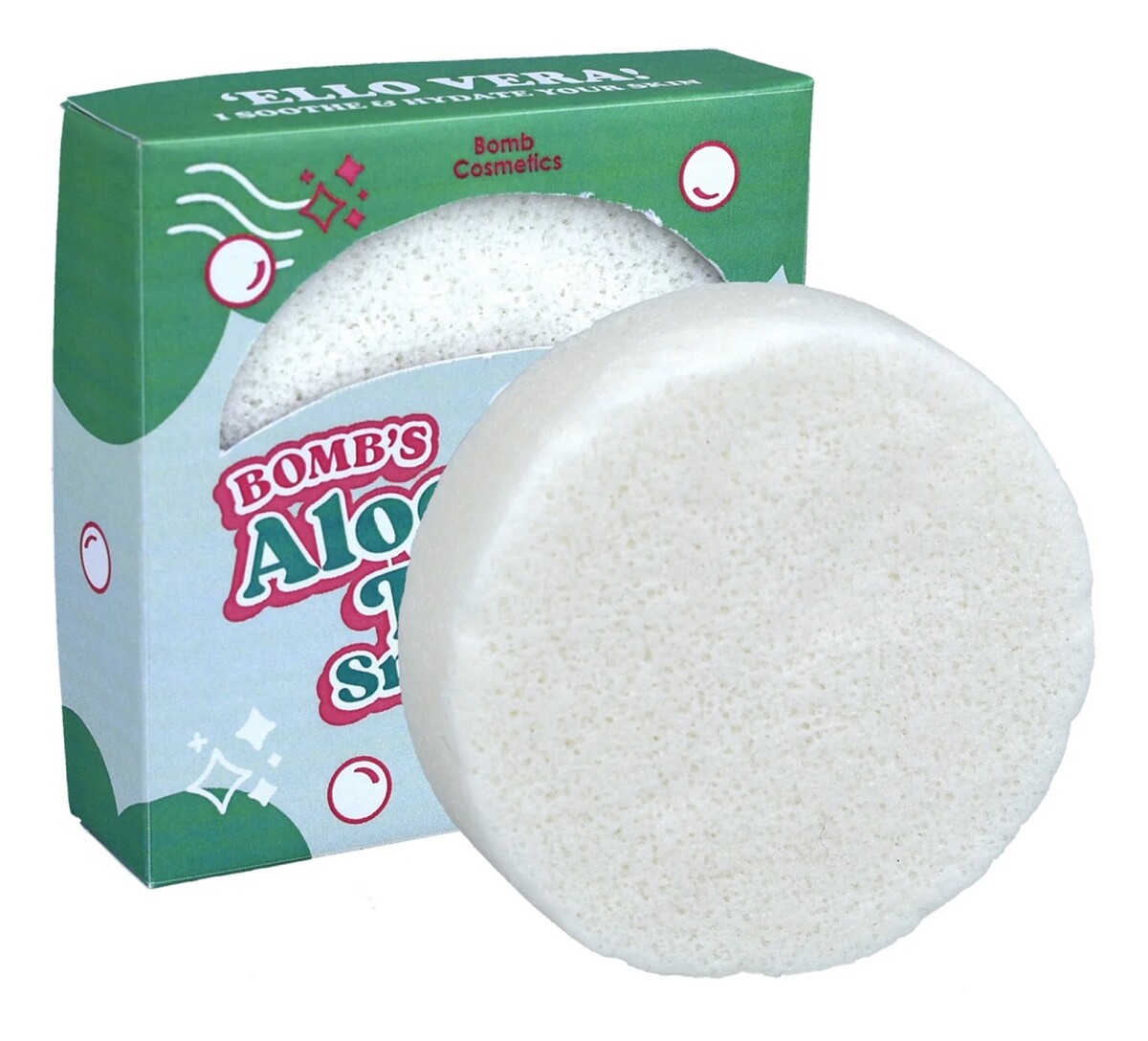 Aloe there smooth skin facial sponge gąbka do twarzy z aloesem